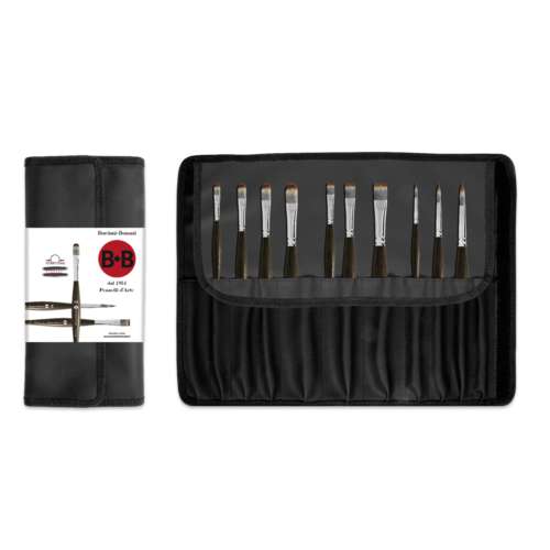 Borciani & Bonazzi - Unico, Set di 10 pennelli sintetici 