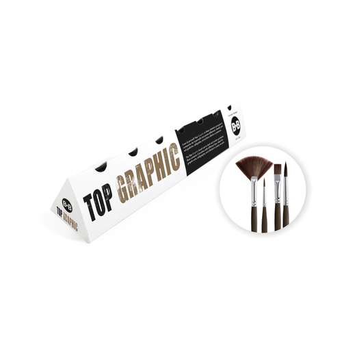 Borciani & Bonazzi - Top Graphic, Set di 4 pennelli per artisti 