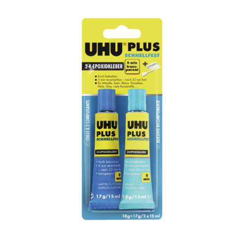 Uhu - Plus, Colla epossidica bicomponente 