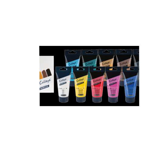 Schmincke - College, Colori acrilici, Set da 10 in confezione di cartone (2)